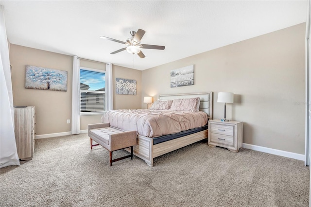 4782 Kings Castle Cir, Kissimmee, FL 34746 - carpeted bedroom with baseboards and ceiling fan