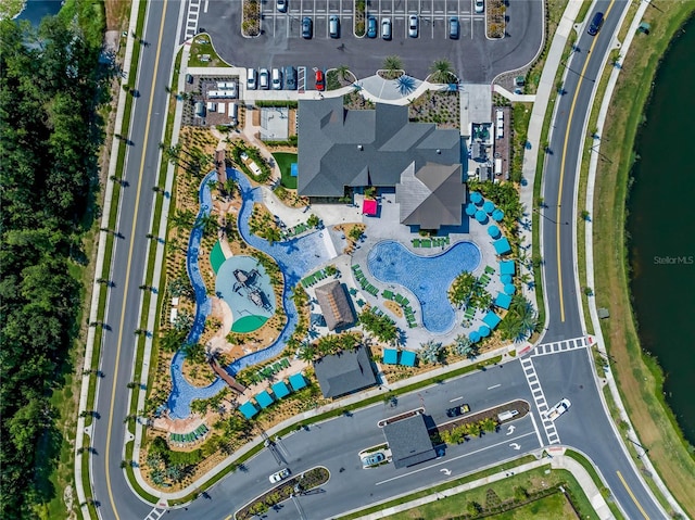 4782 Kings Castle Cir, Kissimmee, FL 34746 - aerial overview of property's location with a nearby body of water