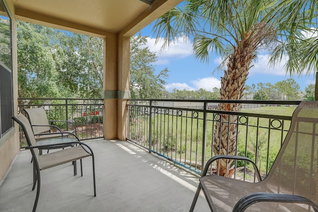 view of balcony