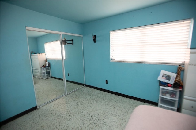 bedroom featuring a closet