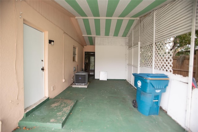 view of patio featuring cooling unit