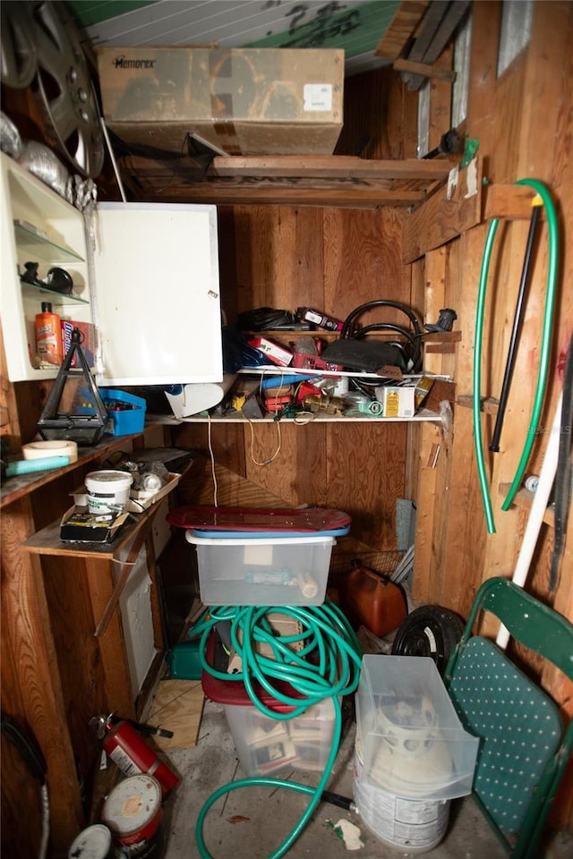 view of storage room