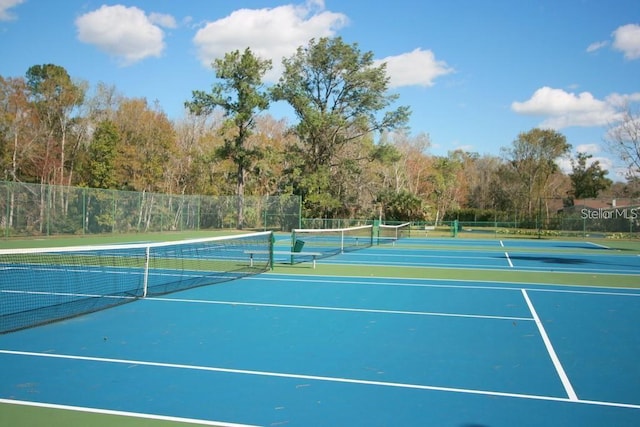 view of tennis court