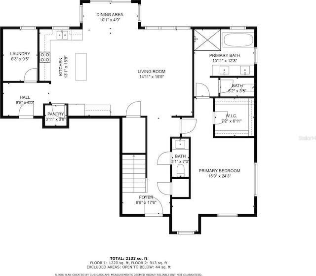 634 Burch Ave, Winter Garden, FL 34787 - floor plan / room layout