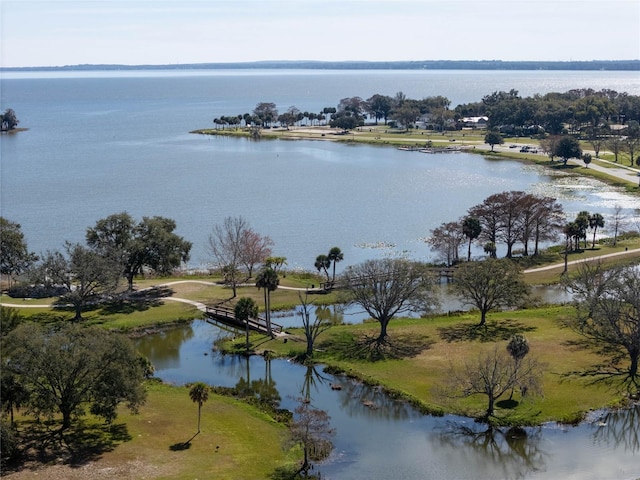 view of water feature