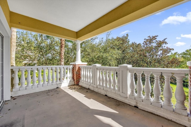 view of balcony