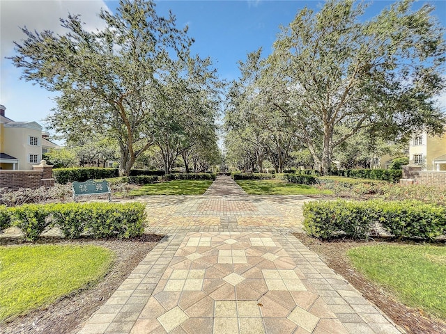 view of home's community featuring a patio area