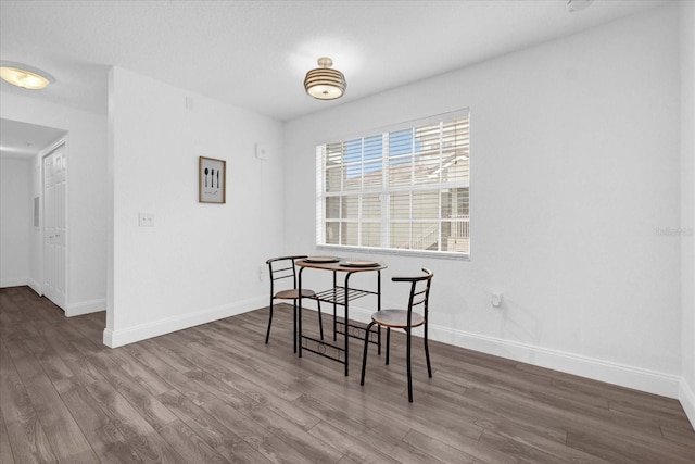 dining room featuring wood-type flooring