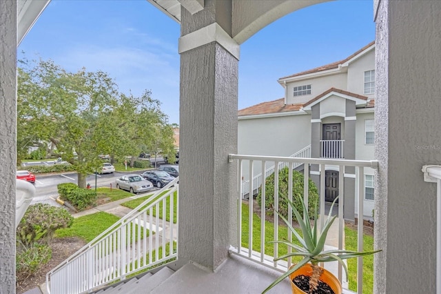 view of balcony