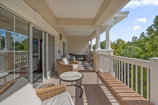 view of balcony