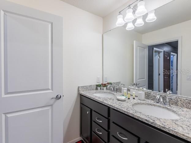 bathroom featuring vanity