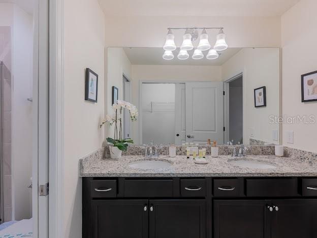 bathroom with vanity