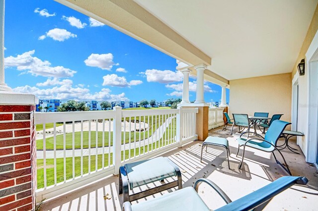 view of balcony