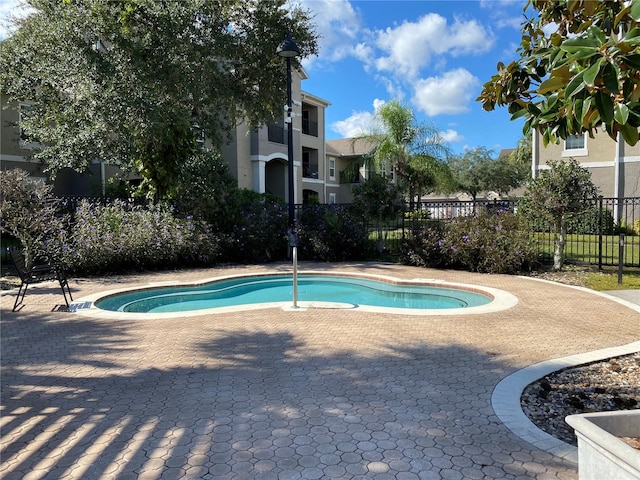 view of pool with a patio