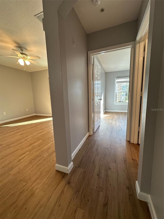 hall featuring light hardwood / wood-style flooring