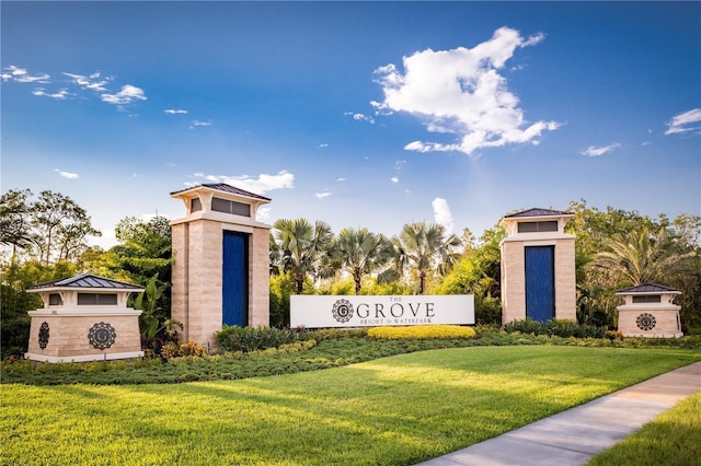 14501 Grove Resort Ave Unit 1507, Winter Garden, FL 34787 - community sign featuring a yard