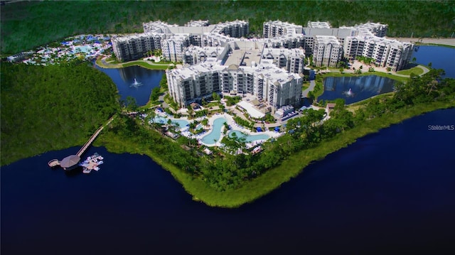 14501 Grove Resort Ave Unit 1507, Winter Garden, FL 34787 - aerial overview of property's location with a nearby body of water and apartment complex / building
