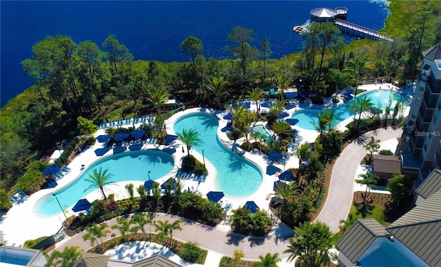 14501 Grove Resort Ave Unit 1507, Winter Garden, FL 34787 - drone / aerial view of a pool