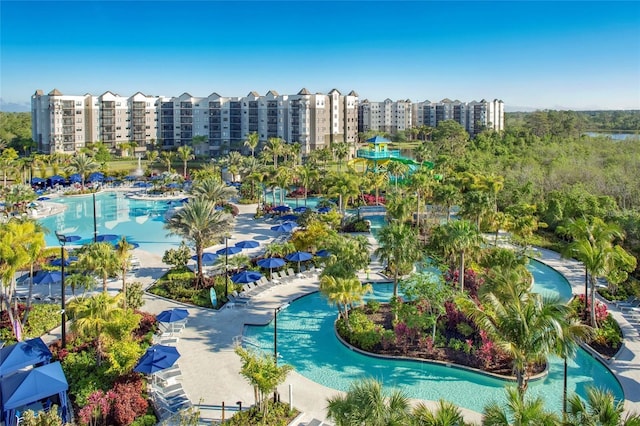 14501 Grove Resort Ave Unit 1507, Winter Garden, FL 34787 - aerial view of a pool area and apartment complex / building