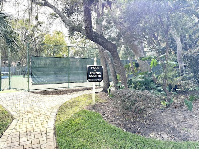 view of sport court