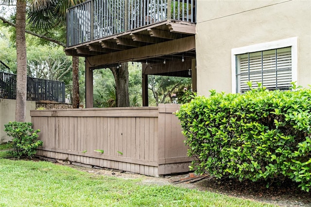 exterior space with a wooden deck