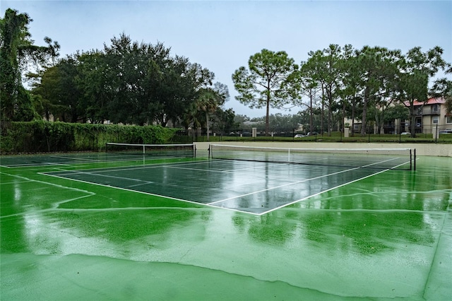 view of sport court