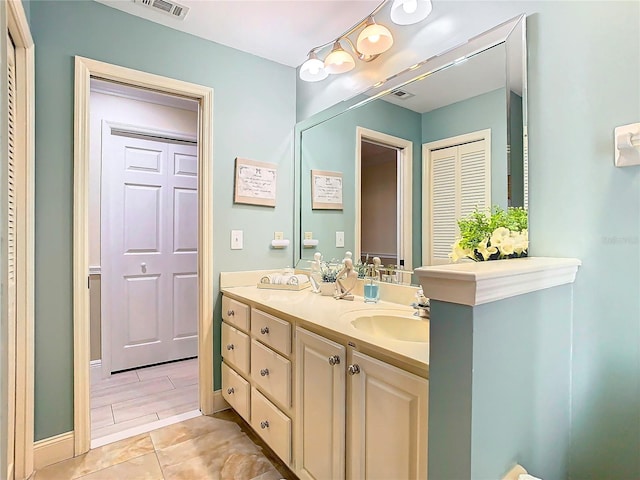 bathroom featuring vanity