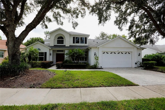 front facade featuring a garage