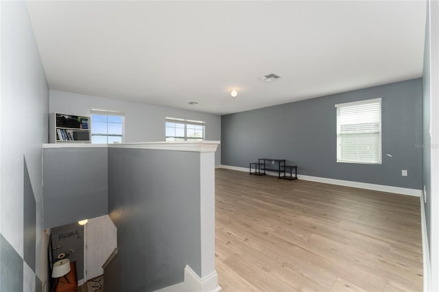 interior space featuring light hardwood / wood-style flooring