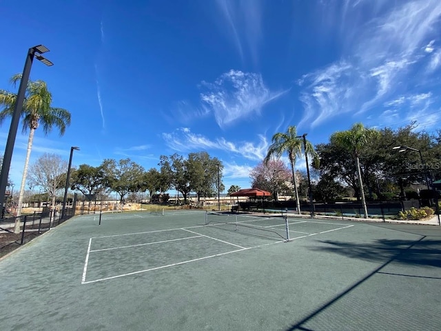 view of tennis court