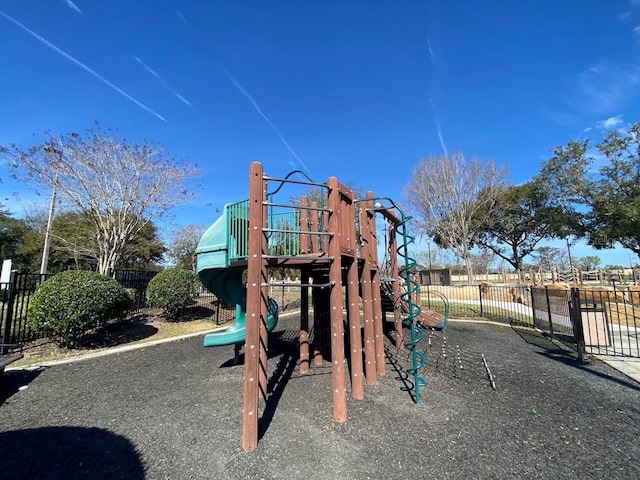 view of jungle gym