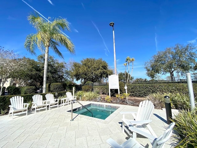 view of pool with a patio area