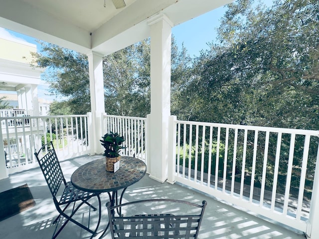 view of balcony