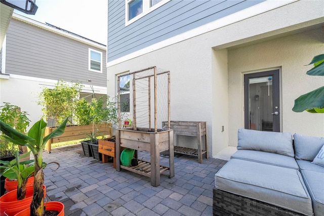 view of patio / terrace featuring an outdoor hangout area