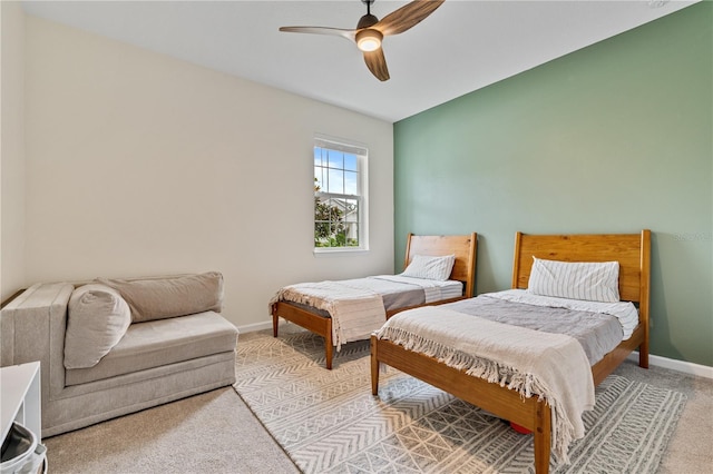 890 Terrapin Dr, Debary, FL 32713 - carpeted bedroom featuring baseboards and ceiling fan