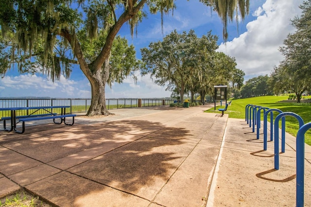 view of property's community featuring a playground