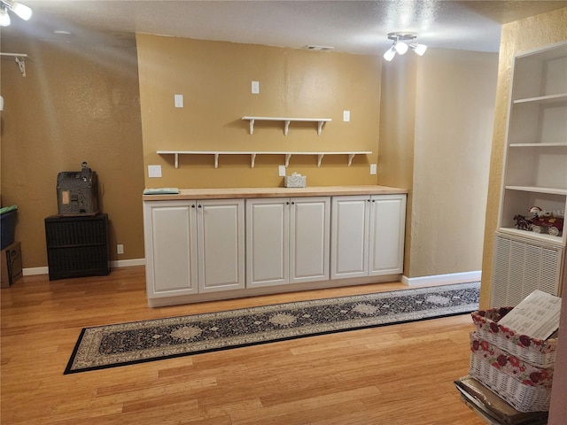 interior space featuring light wood-type flooring