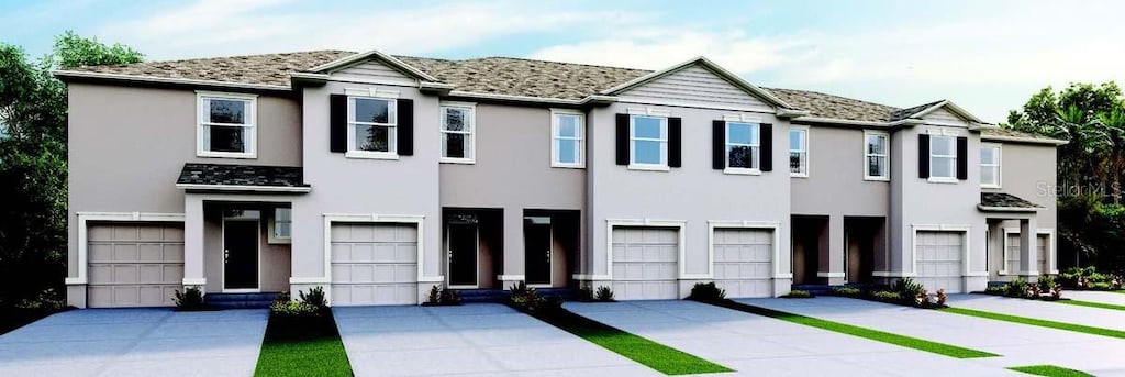 view of front of house featuring a garage