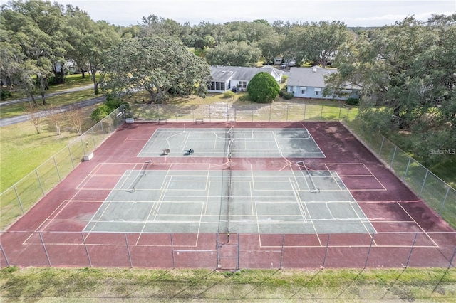 view of tennis court