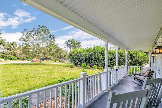 exterior space with a porch