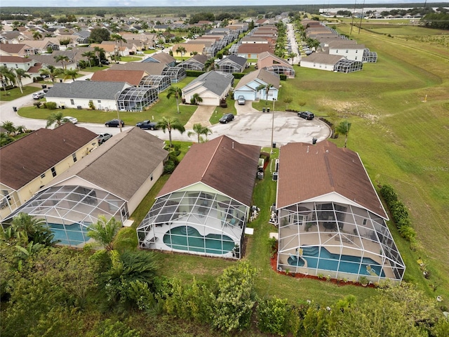 246 Kimberly Point Dr, Davenport, FL 33837 - aerial perspective of suburban area featuring a pool area