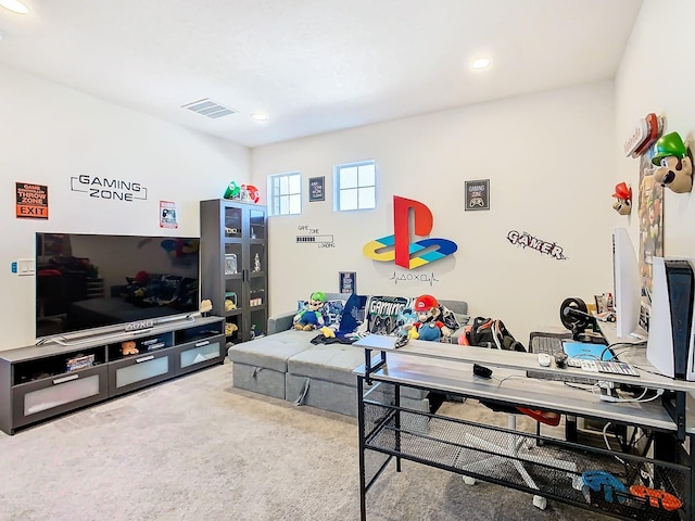 playroom with carpet flooring