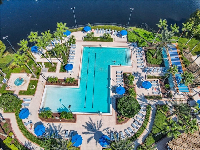 8298 Portofino Dr Unit 202, Davenport, FL 33896 - aerial view of a pool area