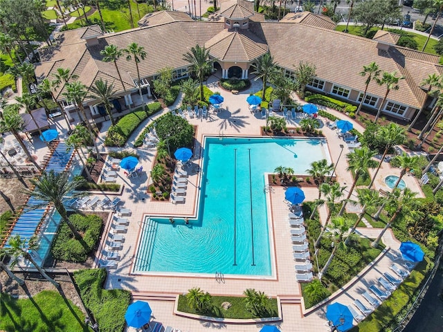8298 Portofino Dr Unit 202, Davenport, FL 33896 - drone / aerial view of a pool area