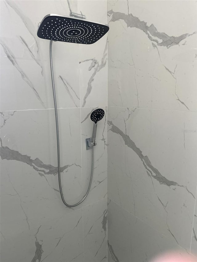 room details with tiled shower