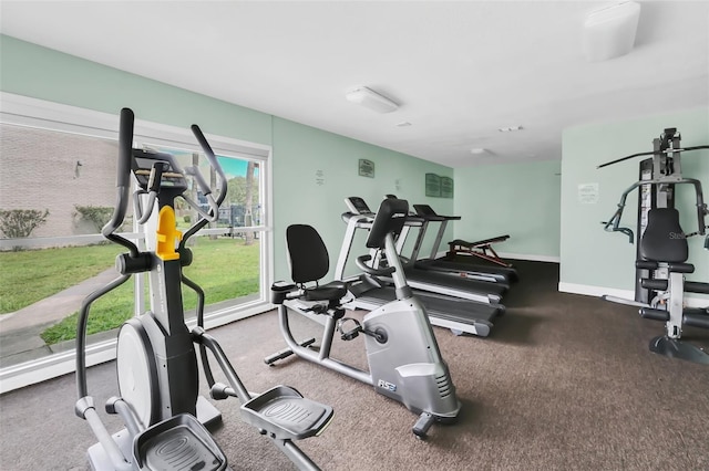 view of exercise room