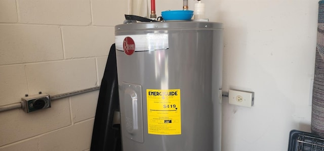 utilities with electric water heater