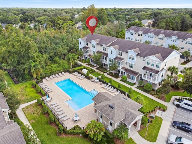 birds eye view of property