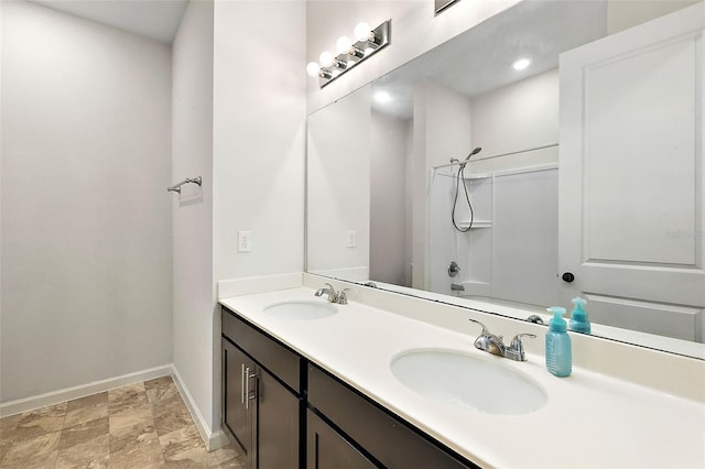 bathroom featuring vanity