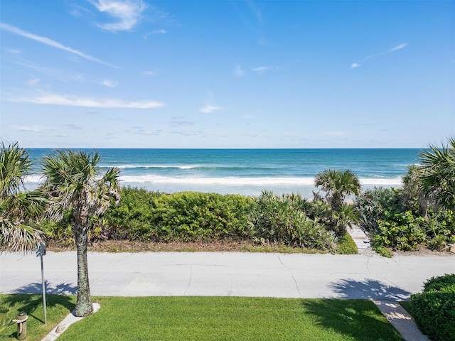 property view of water with a view of the beach